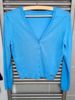 Gilet Four roses, als nieuw, helderblauw met lichtblauwe par, Kleding | Dames, Ophalen of Verzenden