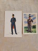 2 postkaarten belgische militaire uniformen nr 40, Enlèvement ou Envoi