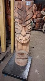 statue totem Tiki 100 cm en bois de cocotier, Ophalen of Verzenden