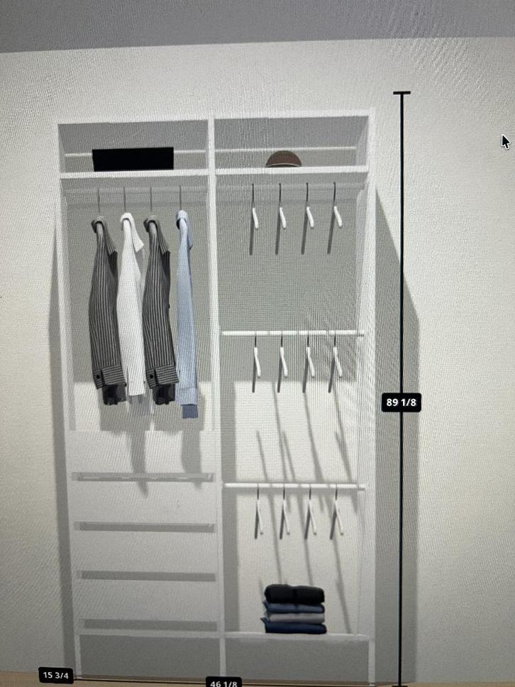 Armoire IKEA OPEN, Maison & Meubles, Armoires | Penderies & Garde-robes, Utilisé, 150 à 200 cm, 100 à 150 cm, 25 à 50 cm, Avec espace de penderie