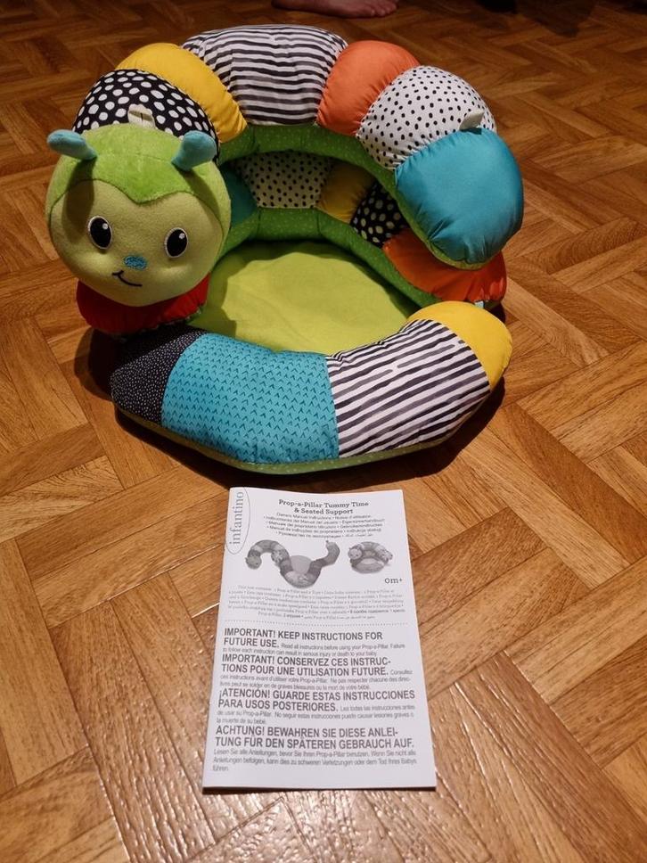 Rups zitkussen infantino, Kinderen en Baby's, Speelgoed | Babyspeelgoed, Zo goed als nieuw, Ophalen