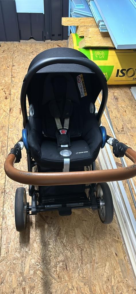 Mutsy EVO, Kinderen en Baby's, Kinderwagens en Combinaties, Gebruikt, Kinderwagen, Mutsy, Luchtbanden, Met reiswieg, Verstelbare duwstang
