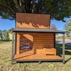 Niche XXL avec terrasse couvert niche xxl abri chien cabane, Verzenden, Nieuw, Hondenhok