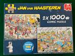 Puzzeldoos JVH 2 x 1000 st - Zeebanket / Taartentoernooi, Ophalen of Verzenden, Gebruikt