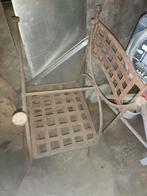 Smeedijzeren stoelen, Tuin en Terras, Ophalen, Gebruikt