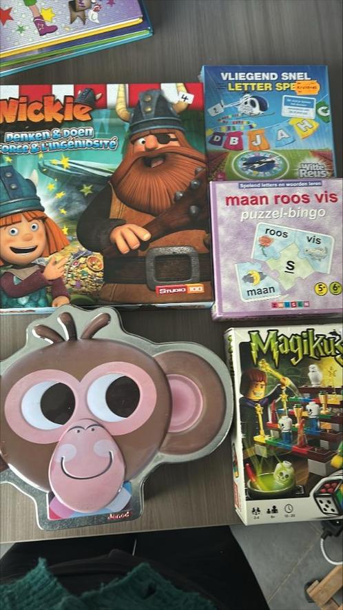 Pakket gezelschapsspelletjes vanaf 5 jaar, Hobby en Vrije tijd, Gezelschapsspellen | Bordspellen, Gebruikt, Ophalen of Verzenden