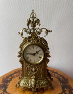 Oude bronzen klok, Analoog, Gebruikt, Wekker of Tafelklok, Ophalen
