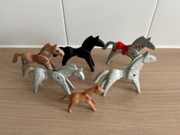 Playmobil paarden veulen zwart schimmel bruin retro vintage beschikbaar voor biedingen