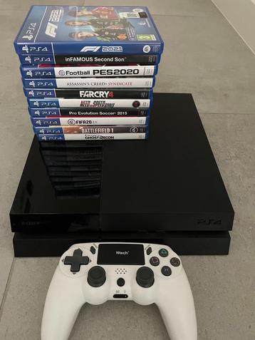 Playstation 4 + verschillende games (zie omschrijving) beschikbaar voor biedingen