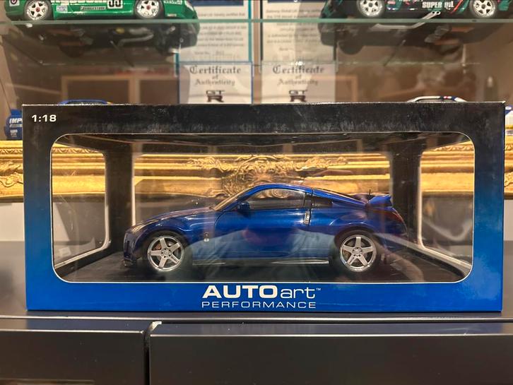 Nissan Fairlady Z Nismo S-tune version 2002 1:18, Hobby en Vrije tijd, Modelauto's | 1:18, Zo goed als nieuw, Auto, Autoart, Ophalen of Verzenden
