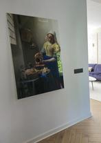 Glasschilderij melkmeisje Vermeer echt glas!, Ophalen, Zo goed als nieuw, Schilderij