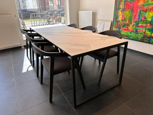 Unit14 Eettafel Hugo 240x90 + 6 stoelen Armand, Maison & Meubles, Tables | Tables à manger, Comme neuf, Enlèvement ou Envoi