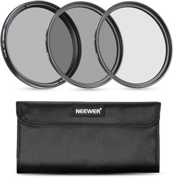 NEEWER 55mm Filter Kit, UV + CPL + ND4 Filters
