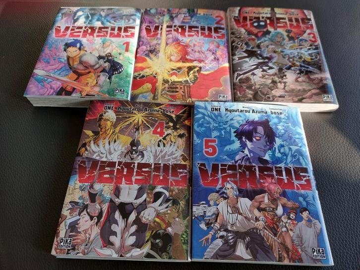 Mangas Versus 5 tomes neufs, Livres, Livres Autre, Enlèvement