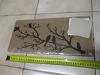 Metalen hangplaat, nieuw , vogels op tak , muur decoratie, Ophalen of Verzenden, Nieuw