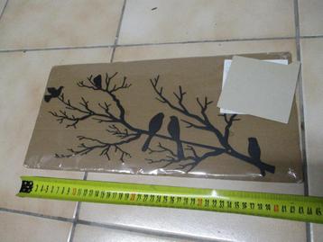 Metalen hangplaat, nieuw , vogels op tak , muur decoratie  beschikbaar voor biedingen