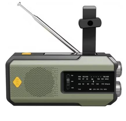 Luxe noodradio bekend van het Denk Vooruit pakket - Groen, Audio, Tv en Foto, Radio's, Nieuw, Radio, Ophalen of Verzenden