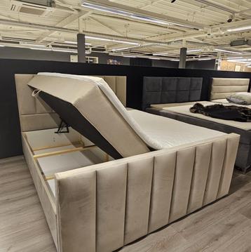 Boxspring NIEUW Model: Venus compleet met topper +Levering beschikbaar voor biedingen