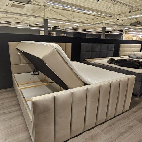 Boxspring NIEUW Model: Venus compleet met topper +Levering, Huis en Inrichting, Slaapkamer | Boxsprings, Nieuw, Tweepersoons, Bruin