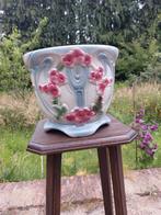 Art nouveau/cachepot/faience st ghislain, Ophalen of Verzenden