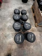 Rubberen Vaste Dumbells 2x22,5kg ,2x27,5kg ,2x30kg ,2x32,5kg, Sports & Fitness, Équipement de fitness, Enlèvement, Utilisé, Haltère
