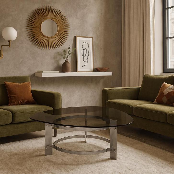 Francois Monnet Space age salontafel, Huis en Inrichting, Tafels | Salontafels, Gebruikt, Minder dan 50 cm, 50 tot 100 cm, 50 tot 100 cm