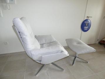 Fauteuil COR Cordia avec repose-pieds, Enlèvement, Utilisé, Tissus, Tijdloos