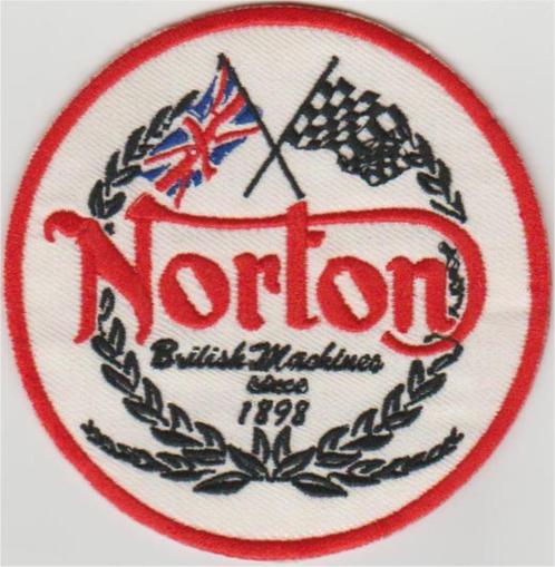 Norton British Machines stoffen opstrijk patch embleem #8, Motoren, Accessoires | Overige, Nieuw, Verzenden