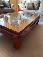 Aziatische houten salontafel met lade, Huis en Inrichting, Tafels | Salontafels, Ophalen