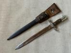 Zwitserse M1889 Bajonet met bloedgeul 1e model - 1892, Verzamelen, Ophalen of Verzenden, Landmacht, Mes of Dolk