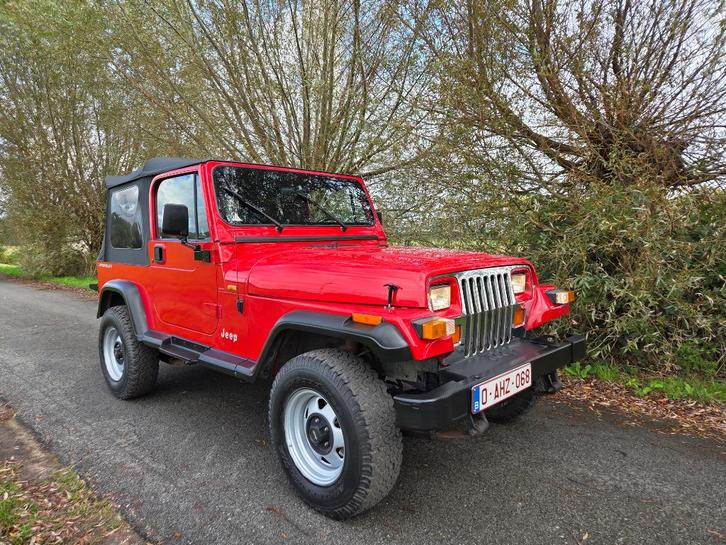 JEEP WRANGLER YJ 4.0HO - 1993 - MANUEEL - ORIGINEEL, Auto's, Jeep, Particulier, Wrangler, 4x4, Radio, Trekhaak, Benzine, SUV of Terreinwagen