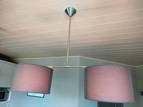 Hanglamp & luster, Huis en Inrichting, Lampen | Plafondlampen, Gebruikt, Hout, Metaal, Ophalen