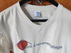 t shirt sint lievenscollege gent - maat medium, Ophalen, Gedragen, Maat 48/50 (M), Wit