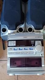 3cd-wisselaar met cassette + 2 boxen phillips, Audio, Tv en Foto, Professionele apparaten, Ophalen of Verzenden, Gebruikt, Audio