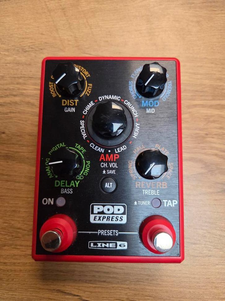 Pédale Line6 Pod Express, Musique & Instruments, Effets, Comme neuf, Multi-effet, Enlèvement