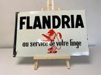 FLANDRIA emaille reclamebord, Antiek en Kunst, Antiek | Email, Ophalen of Verzenden