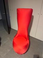 Decoratieve desgin stoel rood, Huis en Inrichting, Stoelen, Ophalen, Desgin, Zo goed als nieuw, Eén