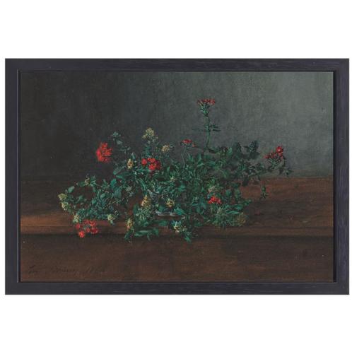 Nature morte aux fleurs sauvages - Toile Léon Bonvin + cadre, Maison & Meubles, Accessoires pour la Maison | Peintures, Dessins & Photos