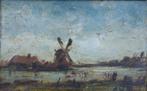 ADVL: 19de eeuws Nederlands landschap (40 x 32 cm, Ophalen of Verzenden