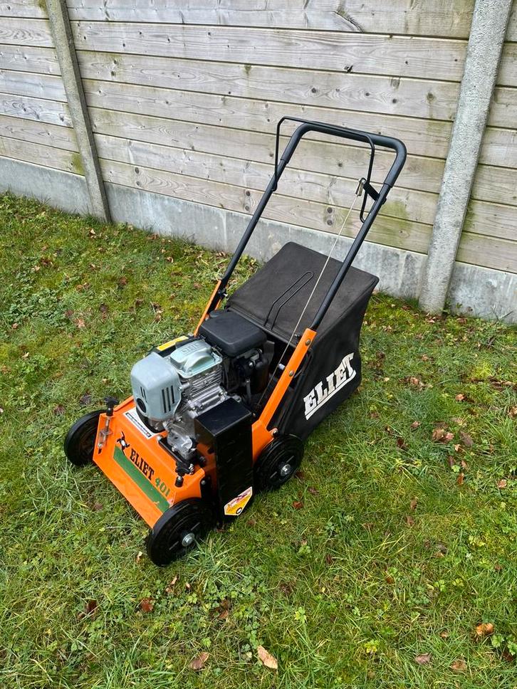 TE HUUR: verticuteermachine Eliet e401, Tuin en Terras, Verticuteermachines, Ophalen