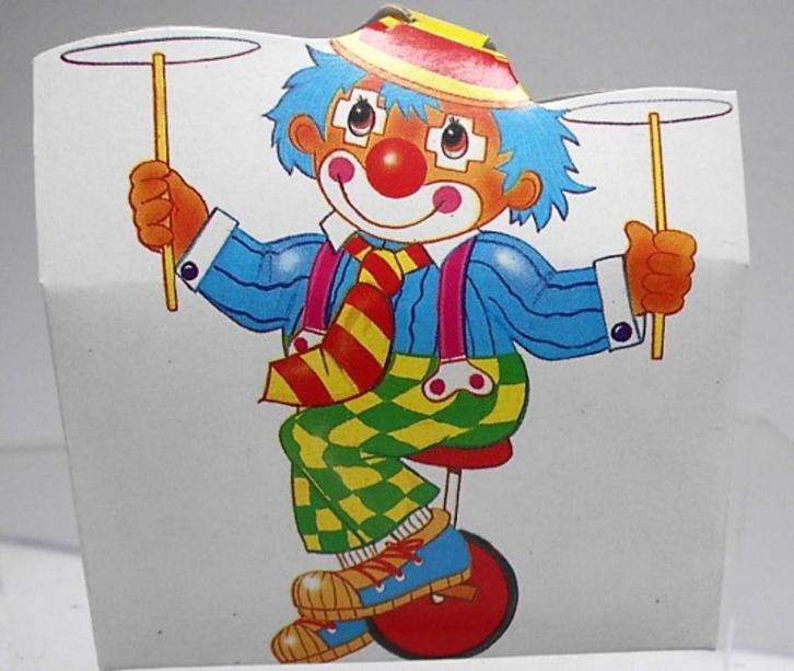 Bedankje - Clown doosje - 25 doosjes voor €5 !, Kinderen en Baby's, Kraamcadeaus en Geboorteborden, Nieuw, Kraamcadeau, Ophalen