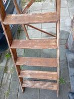 Trapladder met 5 treden + platform van 35 x 33 cm, Ophalen, Gebruikt, Ladder, Opvouwbaar of Inschuifbaar