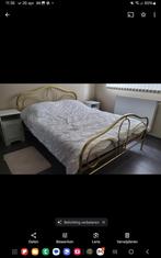 Retro bed en nachtkastjes, Huis en Inrichting, Slaapkamer | Bedden, 160 cm, Gebruikt, Ophalen of Verzenden