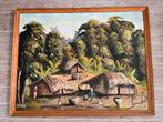 Schilderij Afrikaans dorp door Jean, Ophalen