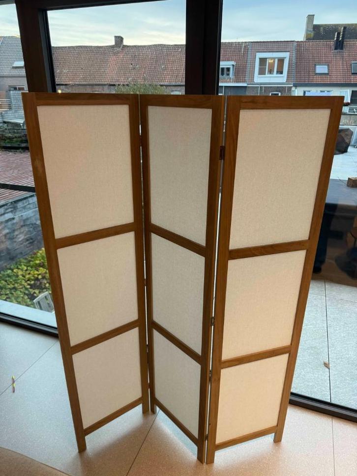 Houten kamerscherm Maisons Du Monde, Huis en Inrichting, Woonaccessoires | Kamerschermen, Zo goed als nieuw, Ophalen