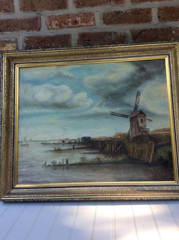 Antiek schilderij beschikbaar voor biedingen