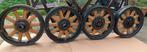 Antiek set 10-spaaks houten spaakvelgen ClevWeld, Ophalen