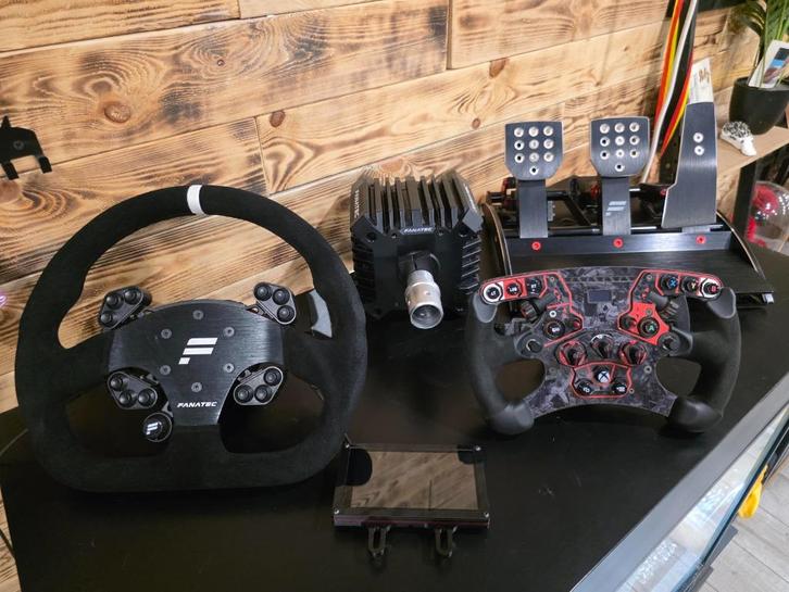 fanatec csl dd 8nm.v3 pedals.v2.5 formula.r300 samsung g7 32, Computers en Software, Joysticks, Zo goed als nieuw, Ophalen