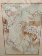 2 grote aquarellen, Antiek en Kunst, Kunst | Tekeningen en Fotografie, Ophalen