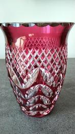 Vase en cristal Val St Lambert comme neuf, Antiquités & Art, Antiquités | Verre & Cristal, Enlèvement ou Envoi